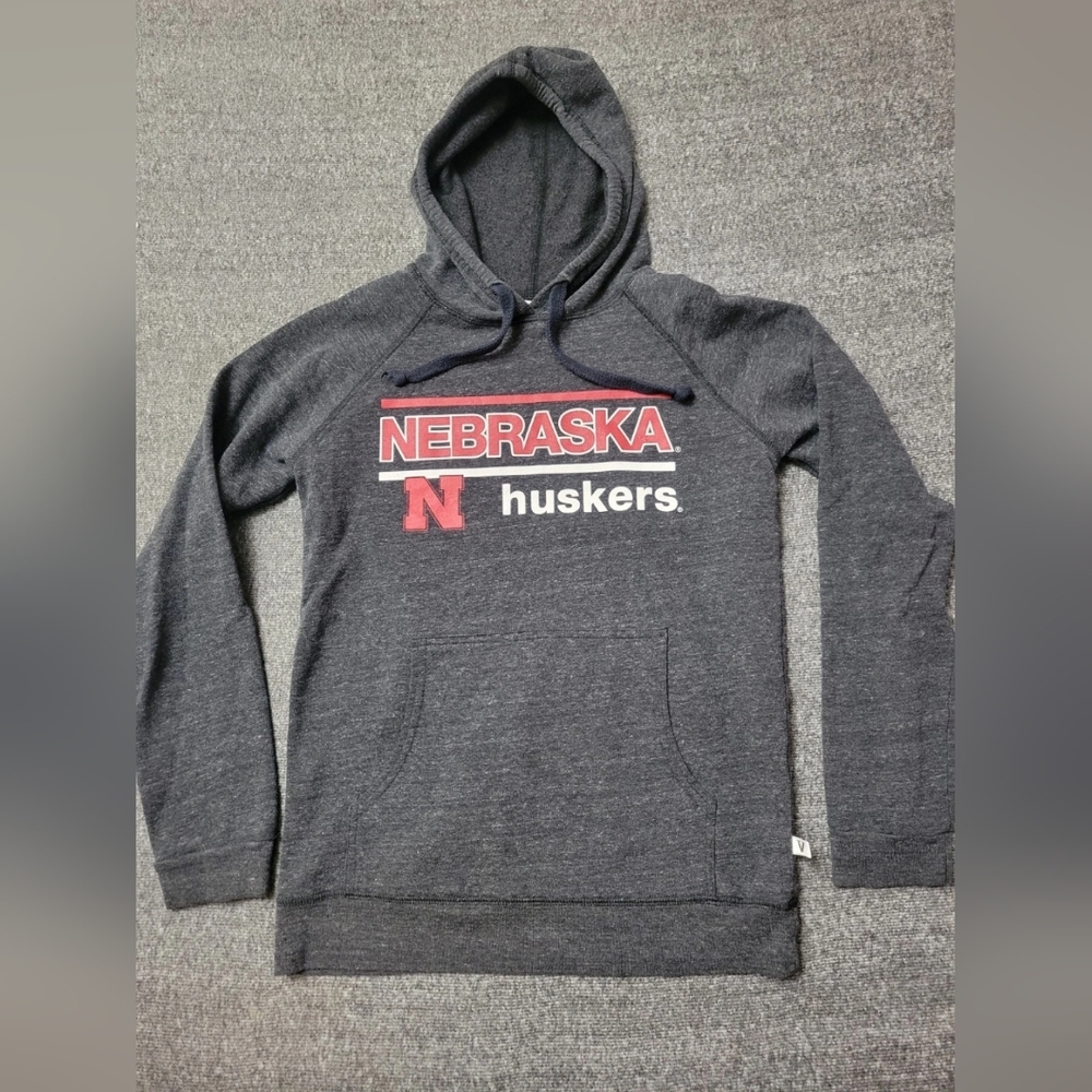 Venley University of Nebraska Hoodie Women's Medium Long Sleeve Gray Cornhuskers